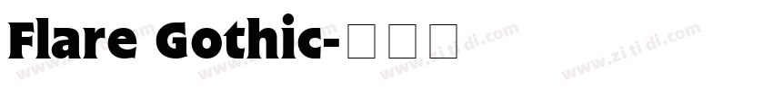 Flare Gothic字体转换